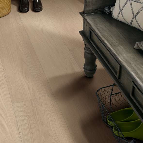 Shaw (Sample) Reflection 12 Earth Maple Brown Wood Look 12-mil Waterproof Glue Down Luxury Vinyl Plank