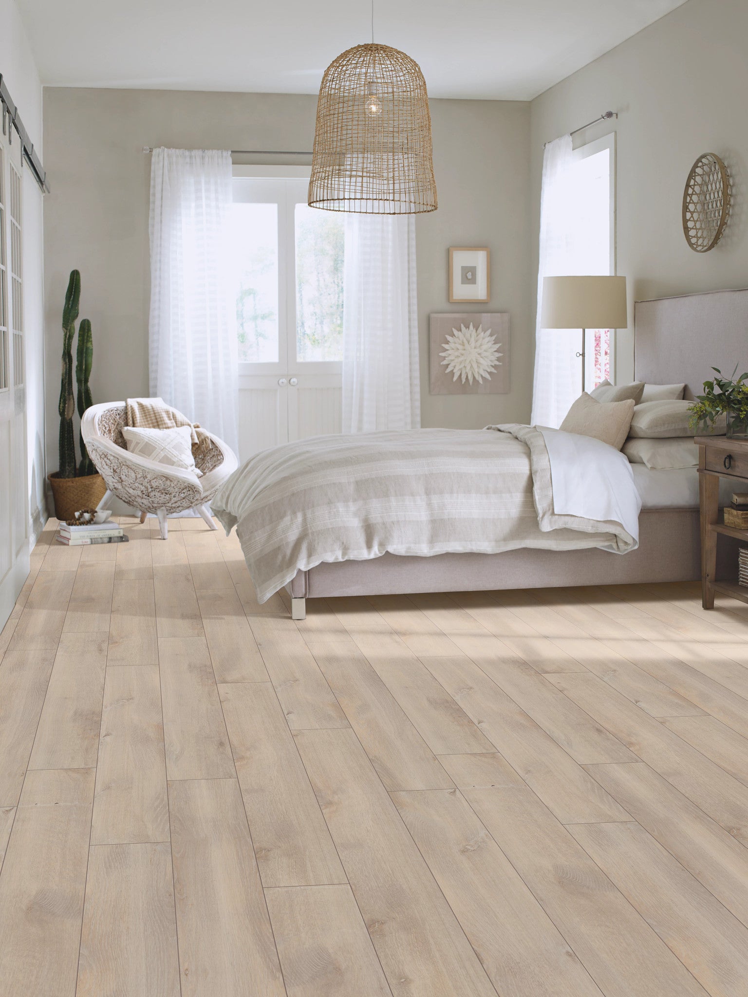Shaw Floorte Pro Allegiance + Acc Riverside luxury vinyl plank room scene