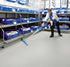 Eternal Step SR Smoke 174032 commercial sheet vinyl room scene