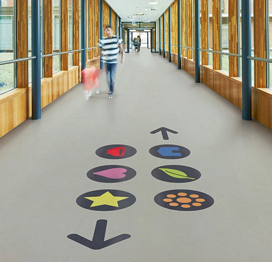 Marmoleum MCS Orbit MCS-3724 commercial linoleum room scene