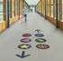 Marmoleum MCS Orbit MCS-3724 commercial linoleum room scene