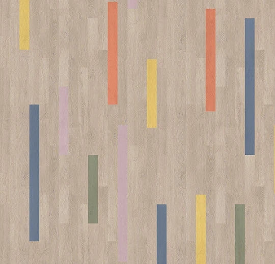 Eternal Wood Colourful Planks 36942 commercial sheet vinyl swatch