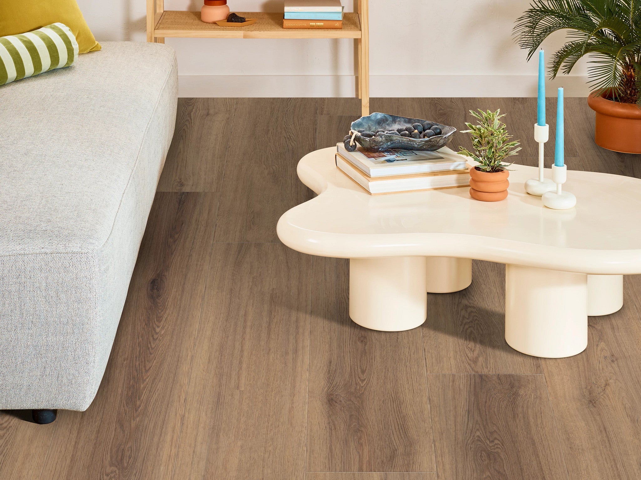 Shaw Floorte Pro Briard Coffee Oak vinyl plank room scene