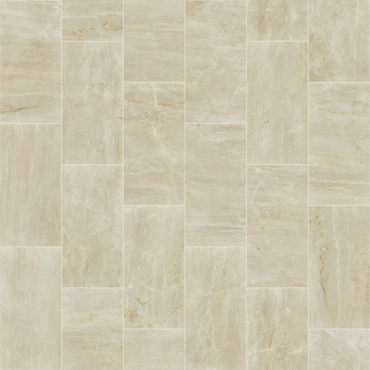 Shaw Trace Polished Porcelain Tile 12x24 Creme