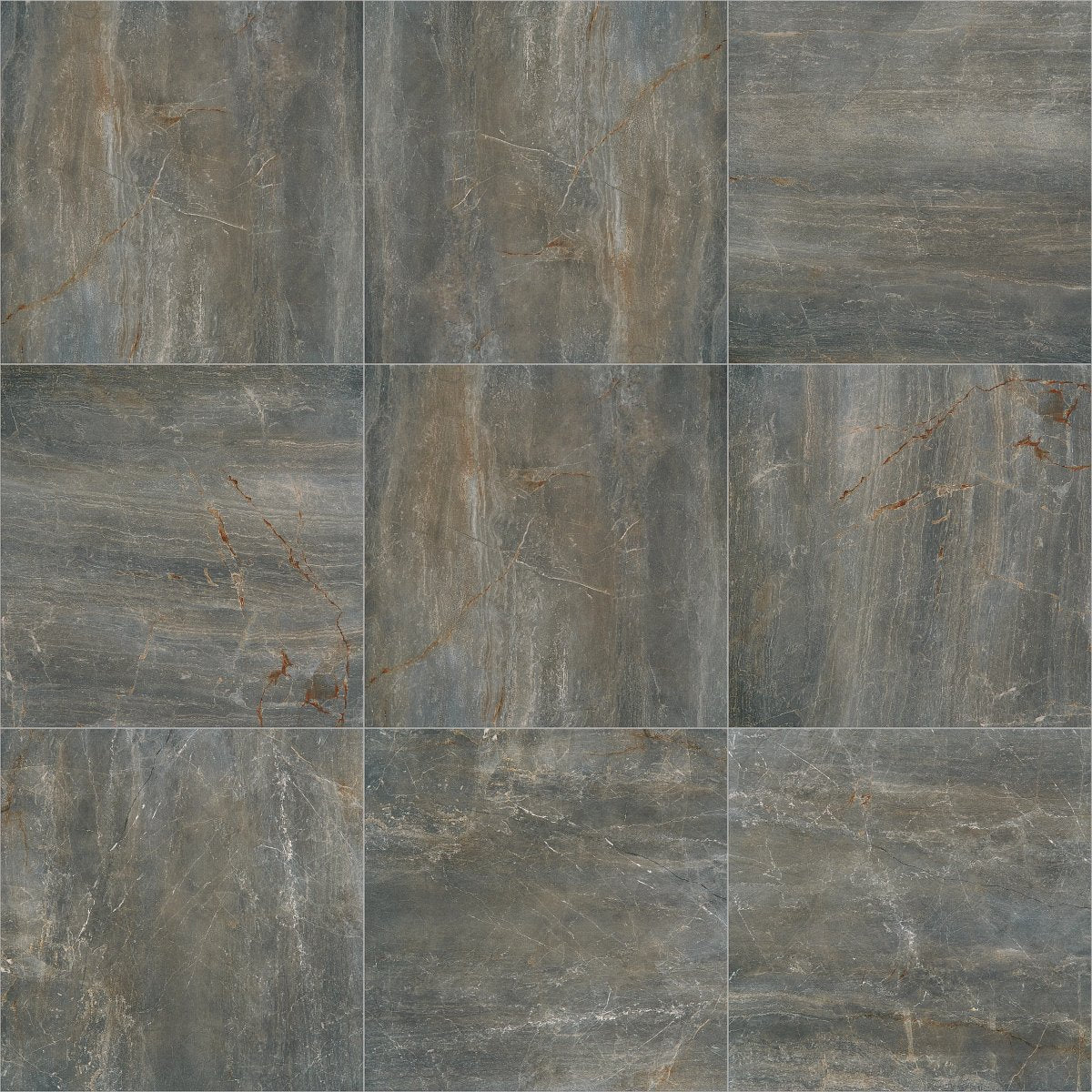 Shaw Trace Matte Porcelain Tile 24x24 Gunmetal
