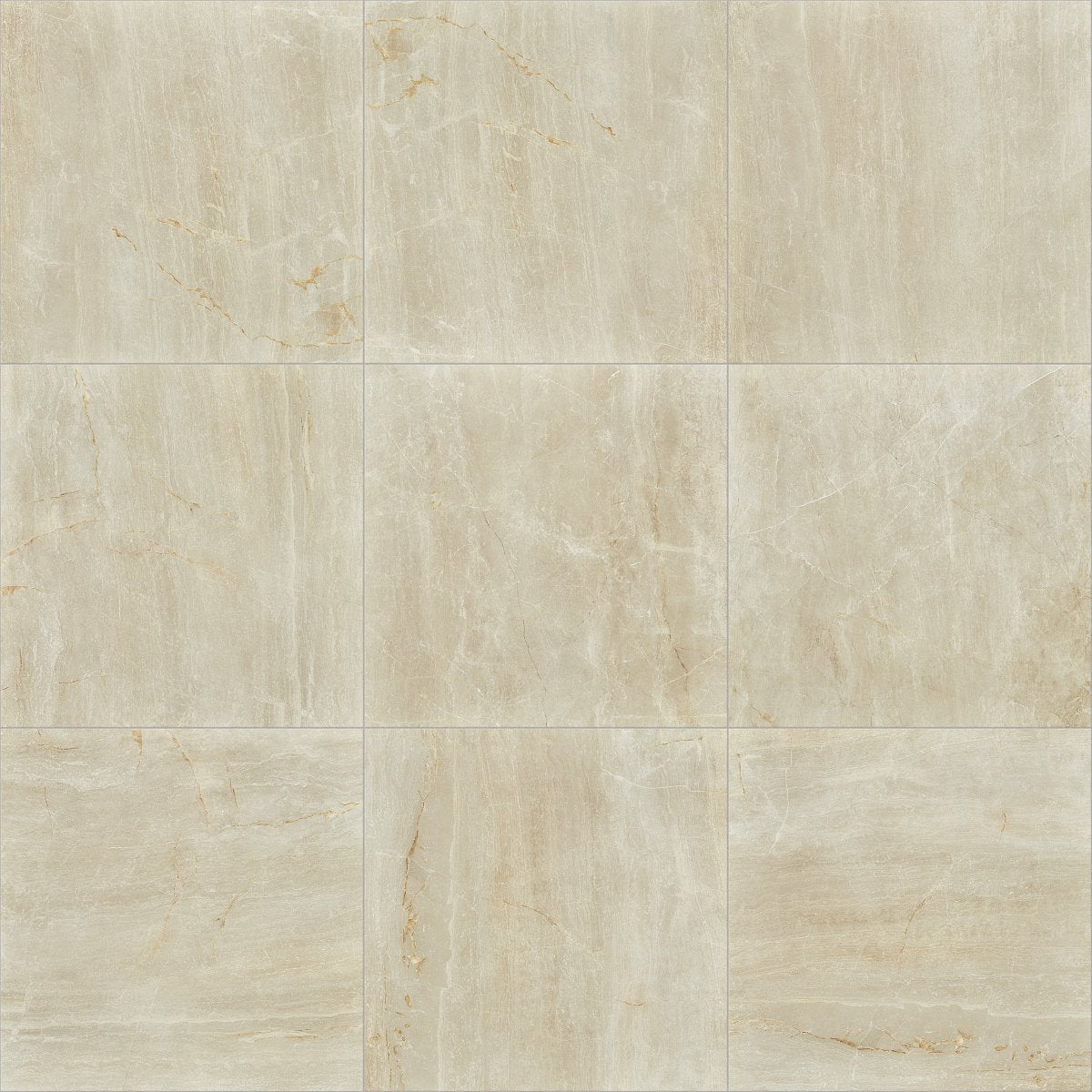Shaw Trace Polished Porcelain Tile 24x24 Creme
