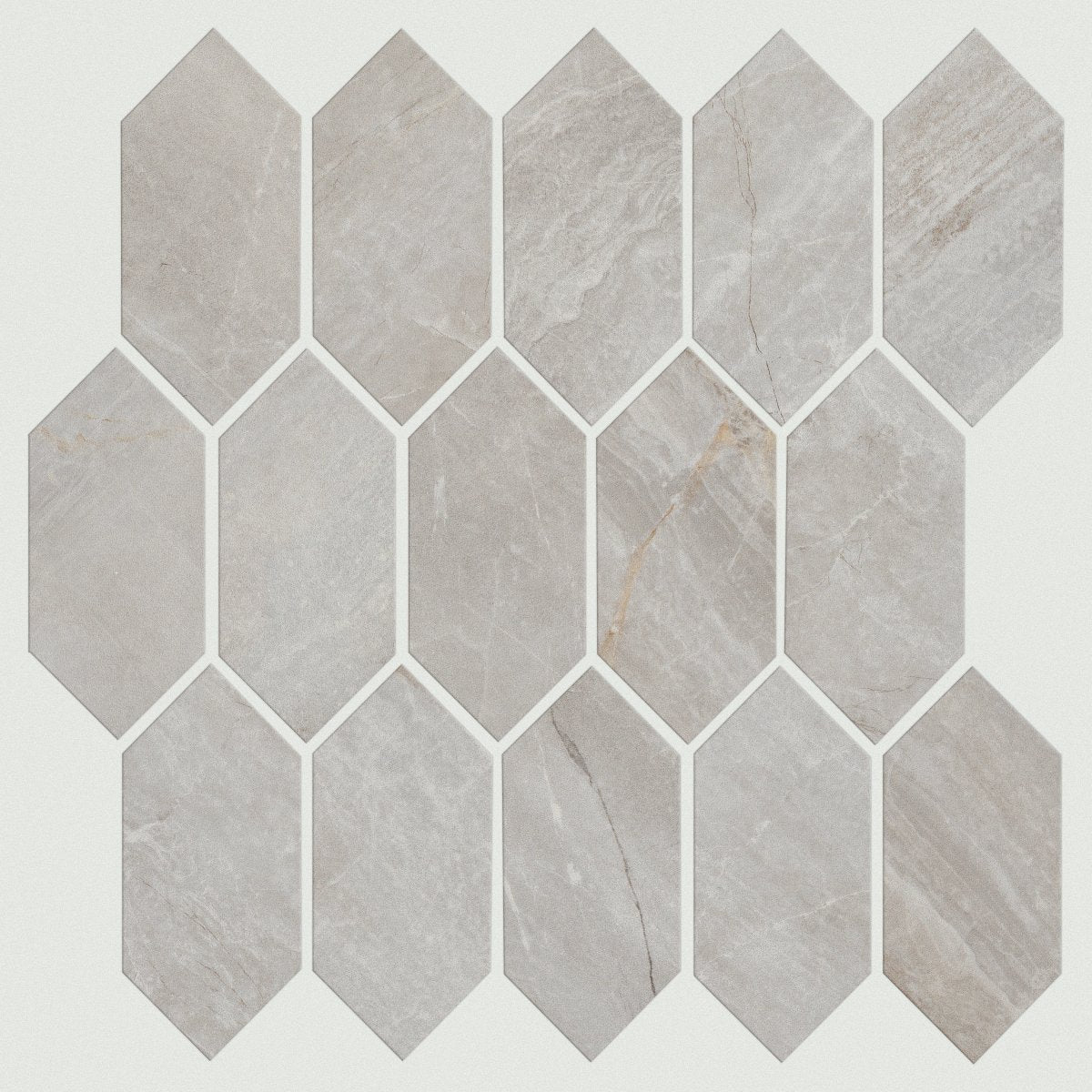 Shaw Trace Picket Mosaic Polished Porcelain Tile Pearl