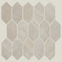 Shaw Trace Picket Mosaic Polished Porcelain Tile Creme
