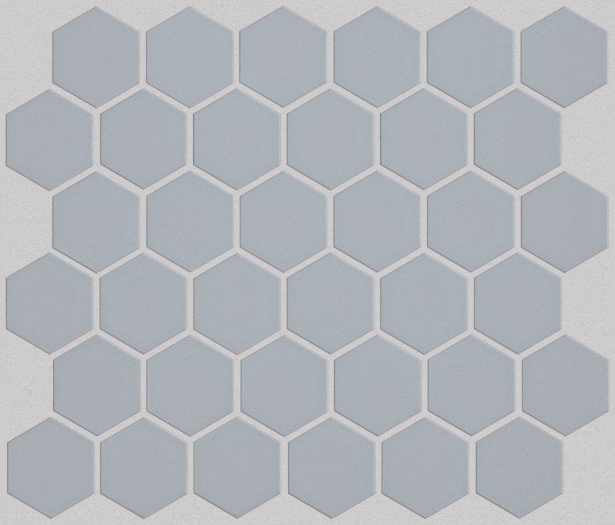 Shaw Grandeur 2" Hex Matte Mosaic Porcelain Tile Glacier
