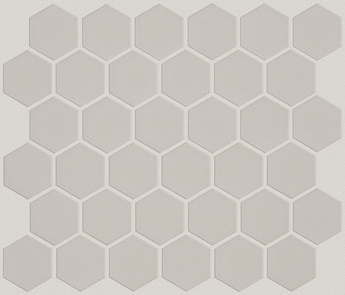 Shaw Grandeur 2" Hex Matte Mosaic Porcelain Tile Warm Grey