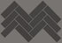 Shaw Grandeur Herringbone Matte Porcelain Tile Carbon