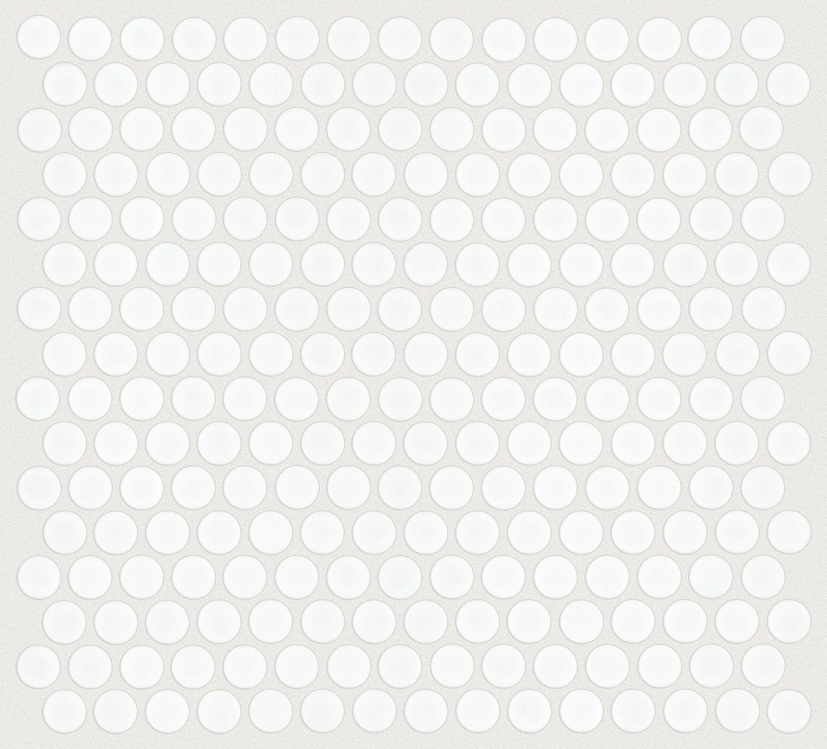 Shaw Grandeur Penny Matte Porcelain Tile White