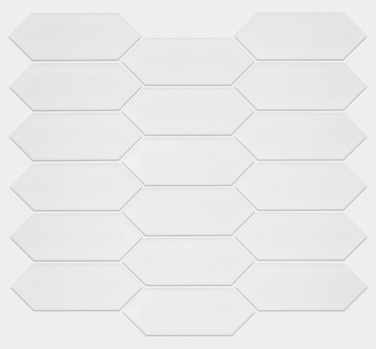 Shaw Grandeur Picket Gloss Porcelain Tile White