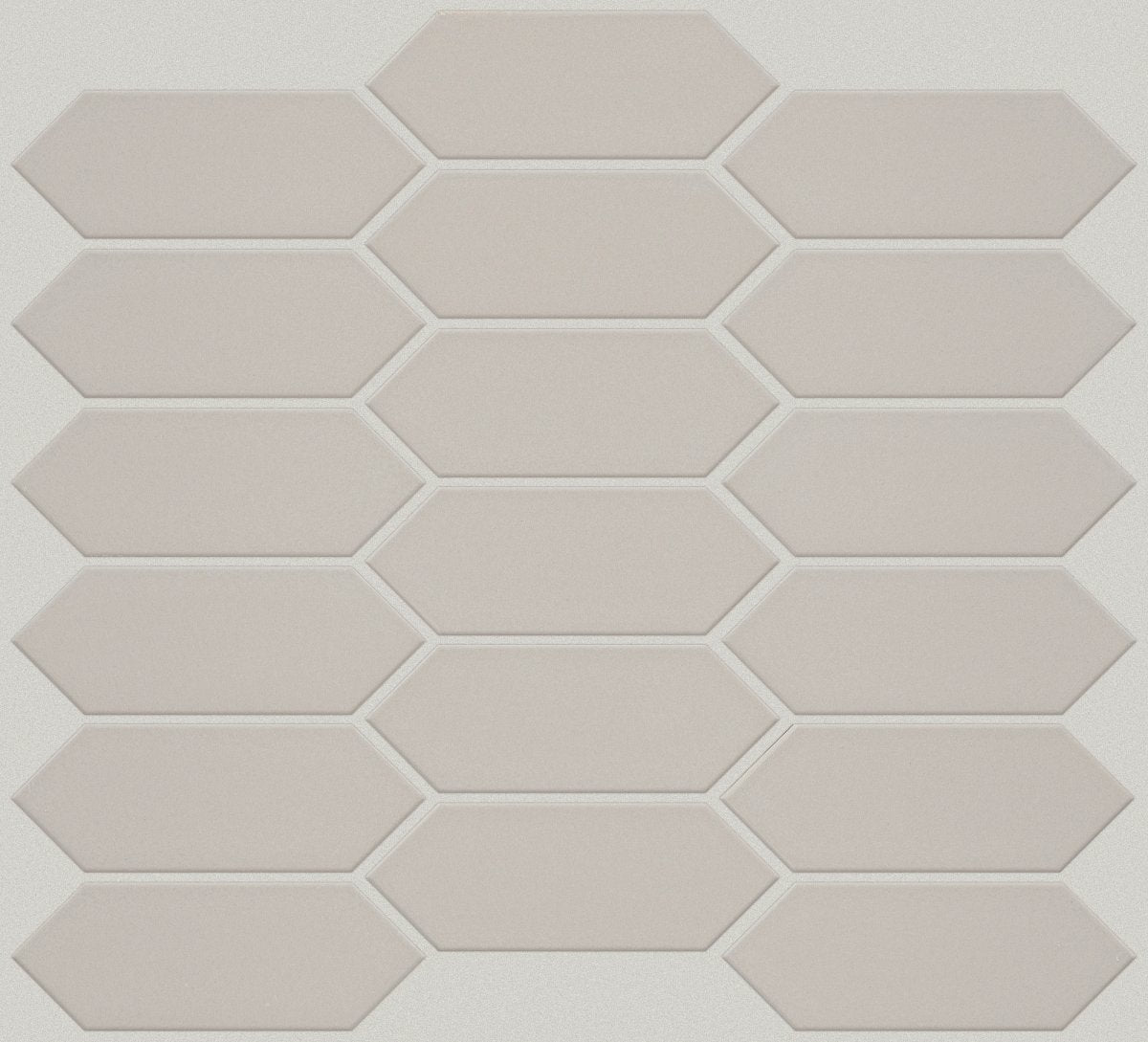Shaw Grandeur Picket Gloss Porcelain Tile Warm Grey