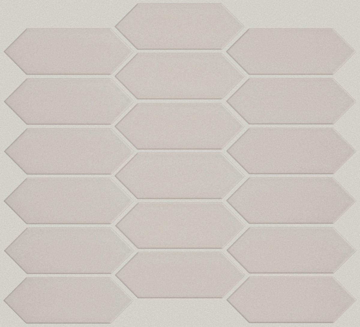 Shaw Grandeur Picket Matte Porcelain Tile Warm Grey