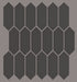 Shaw Grandeur Picket Matte Porcelain Tile Carbon
