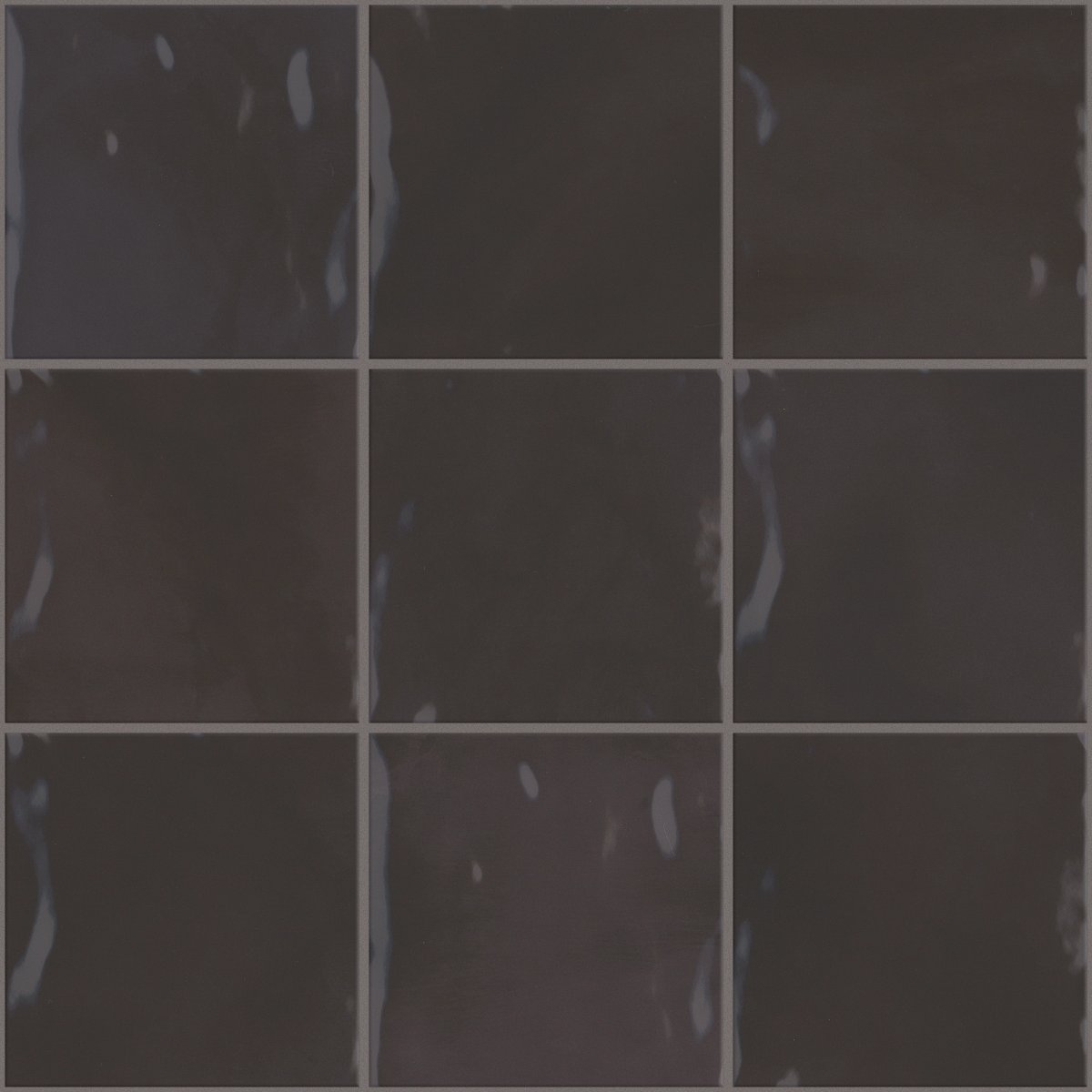 Shaw Eventide Gloss Ceramic Tile 6x6 Eclipse