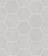 Shaw Halftone Esagona Gloss Porcelain Tile Cloud White