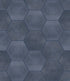 Shaw Halftone Esagona Gloss Porcelain Tile Navy Sea