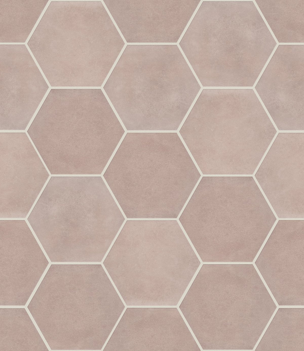 Shaw Halftone Esagona Gloss Porcelain Tile Pink Velvet