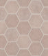 Shaw Halftone Esagona Gloss Porcelain Tile Pink Velvet