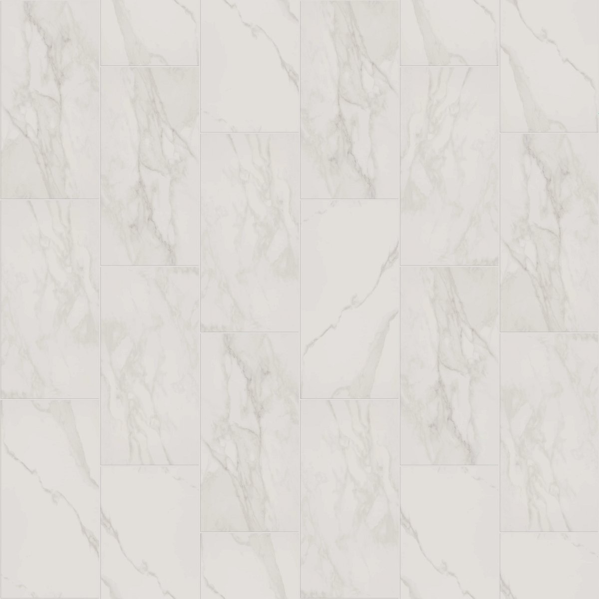 Shaw Prime Aura Polished Porcelain Tile 12x24 Statuario Brina