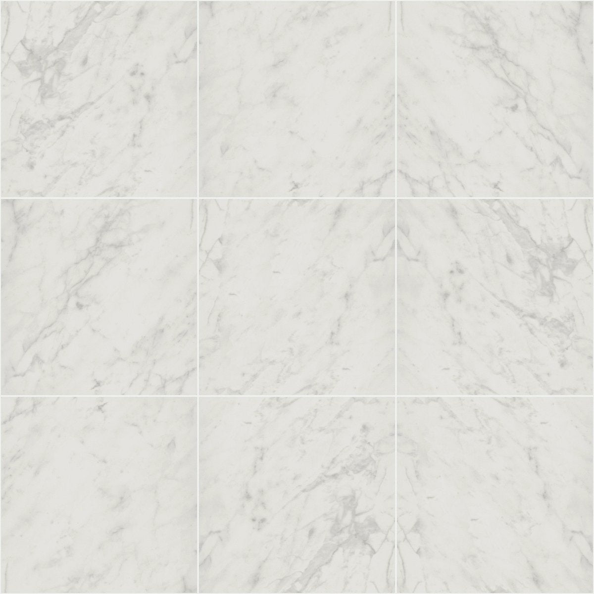 Shaw Prime Aura Matte Porcelain Tile 24x24 Carrara Abisso