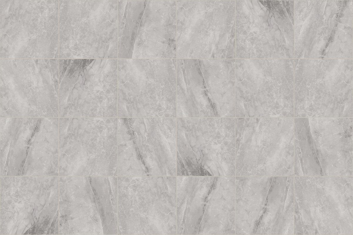 Shaw Prime Aura Polished Porcelain Tile 24x24 Perla Grigia