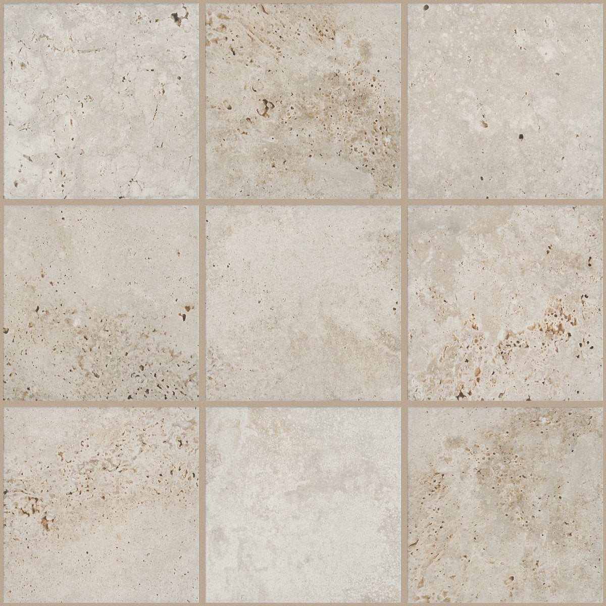 Shaw Basanite Legacy Slip-Resistant Porcelain Tile 8x8 Ivory