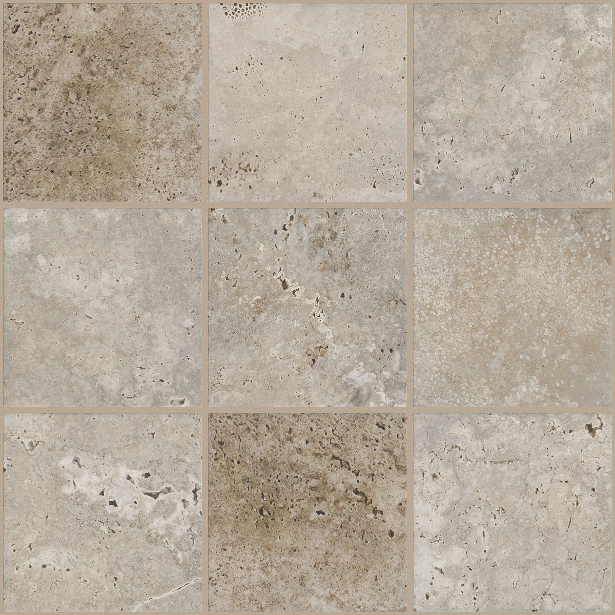 Shaw Basanite Legacy Slip-Resistant Porcelain Tile 8x8 Walnut