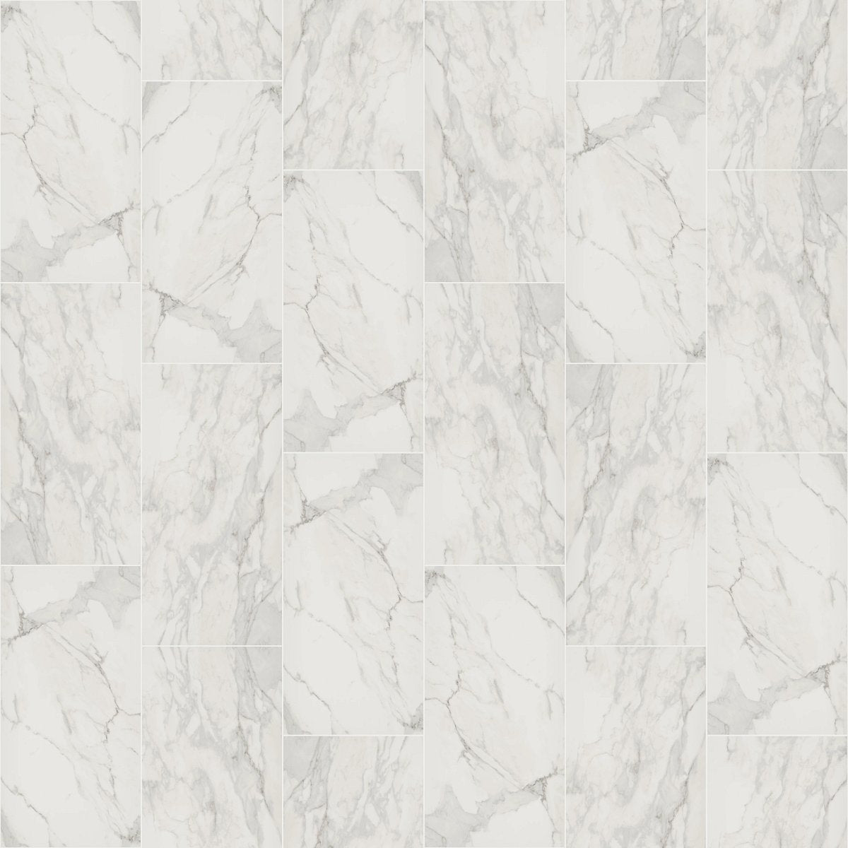 Shaw Prime Aura Matte Porcelain Tile 24x48 Statuario Brina