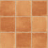 Shaw Sunset Glow Square Ceramic Tile 4x4 Sorrento Orange