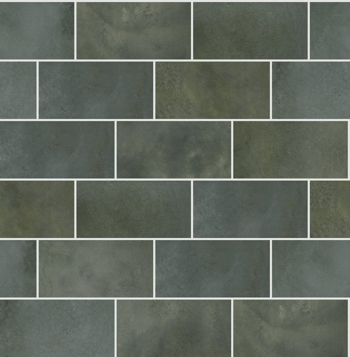 Shaw Kaleidoscope Brick Porcelain Tile 4x8 Verdant