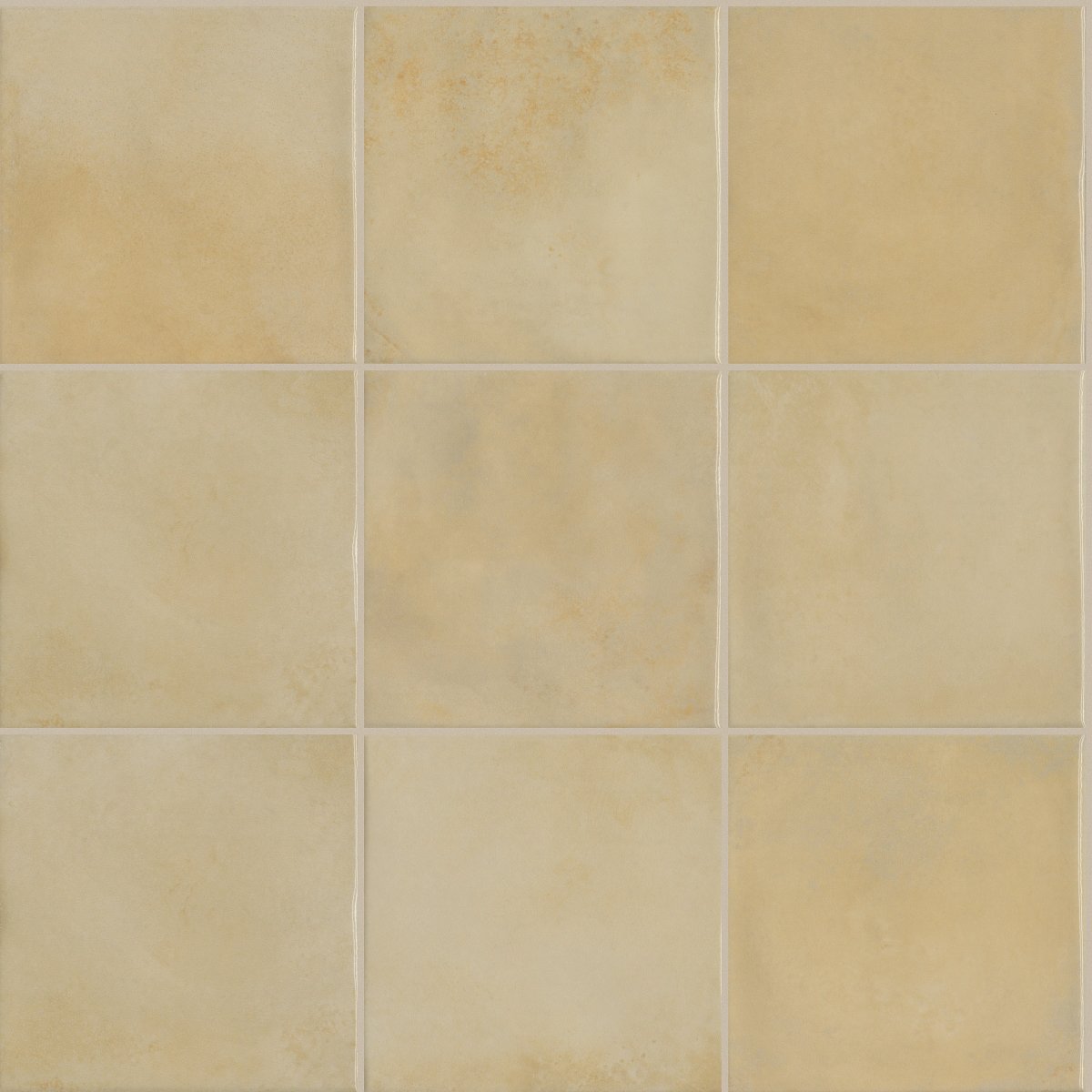 Shaw Kaleidoscope Square Flat Porcelain Tile 8x8 Lemon