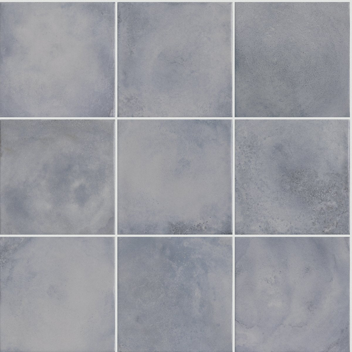Shaw Kaleidoscope Square Flat Porcelain Tile 8x8 Powder Blue