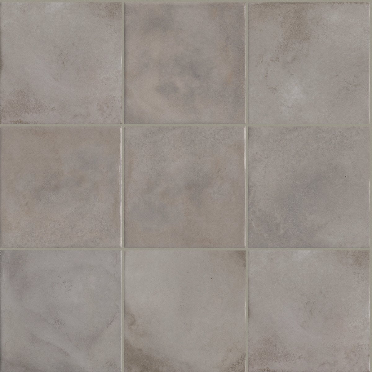 Shaw Kaleidoscope Square Flat Porcelain Tile 8x8 Ashen