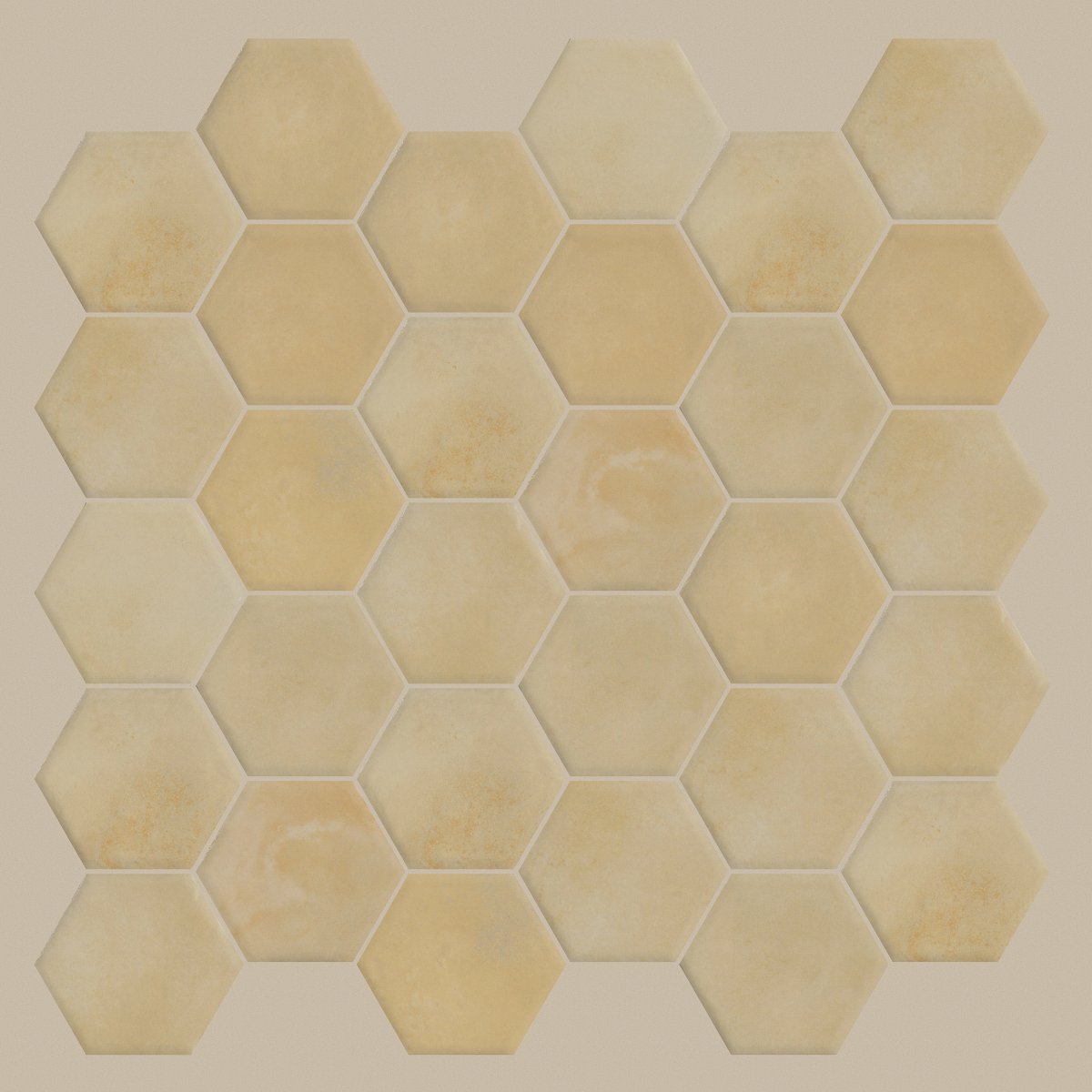 Shaw Kaleidoscope Hex Porcelain Tile 6x7 Lemon