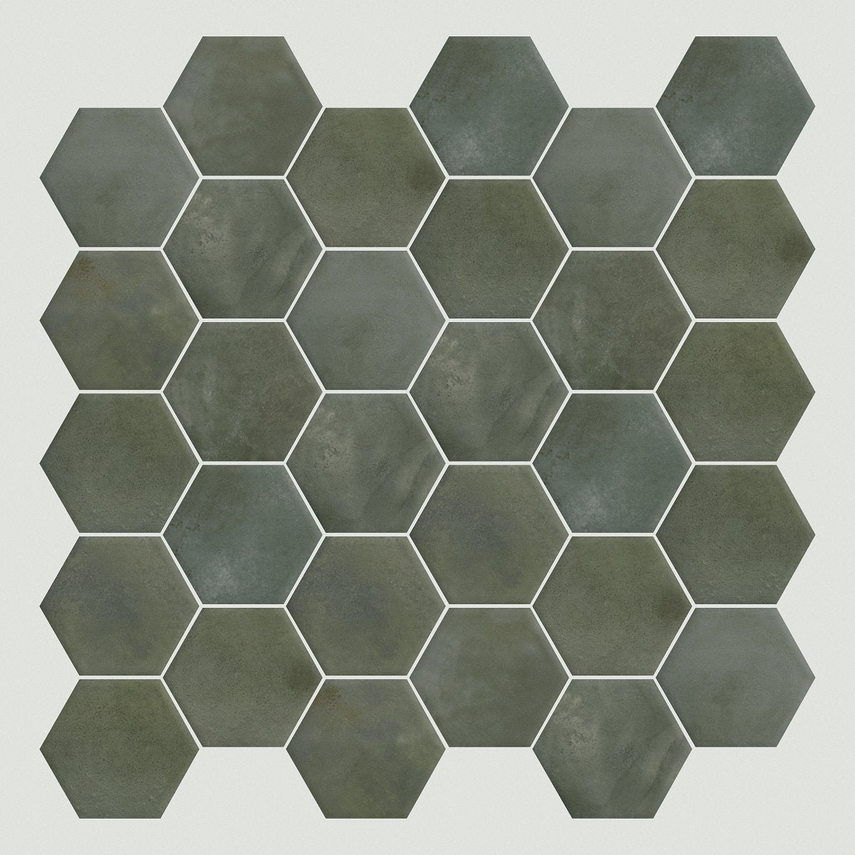 Shaw Kaleidoscope Hex Porcelain Tile 6x7 Verdant