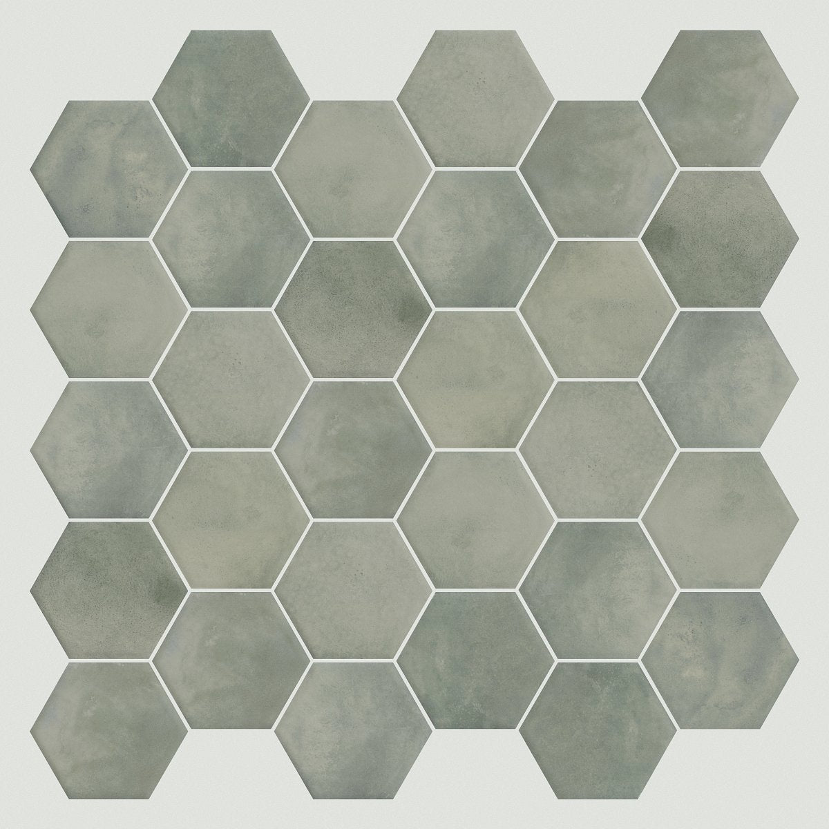 Shaw Kaleidoscope Hex Porcelain Tile 6x7 Sage