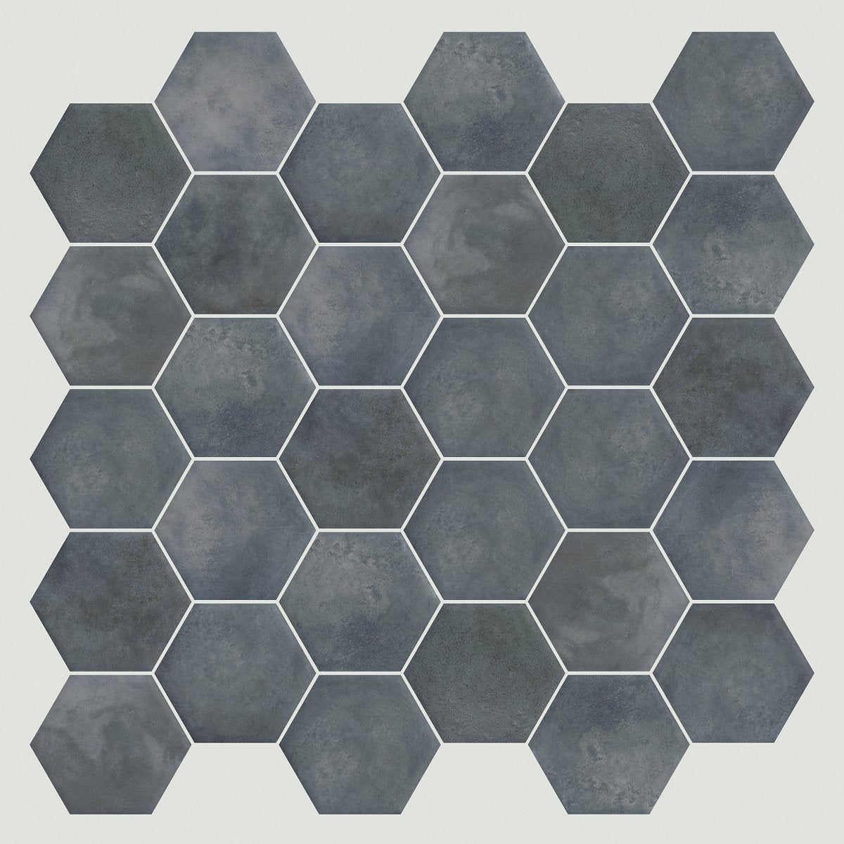 Shaw Kaleidoscope Hex Porcelain Tile 6x7 Indigo