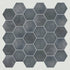 Shaw Kaleidoscope Hex Porcelain Tile 6x7 Indigo