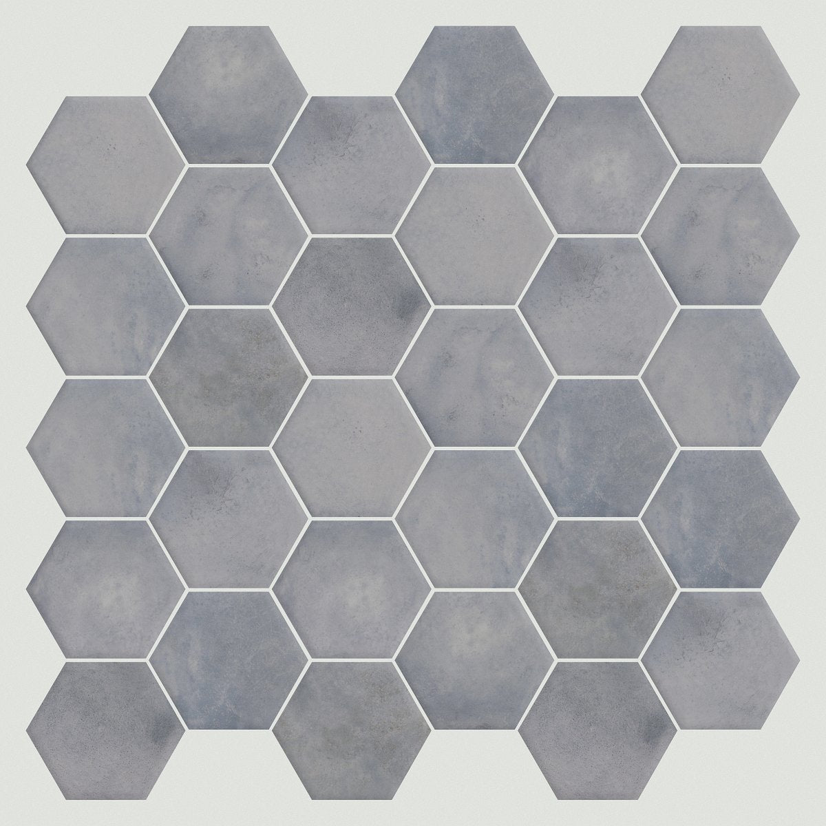 Shaw Kaleidoscope Hex Porcelain Tile 6x7 Powder Blue
