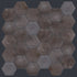 Shaw Kaleidoscope Hex Porcelain Tile 6x7 Obsidian