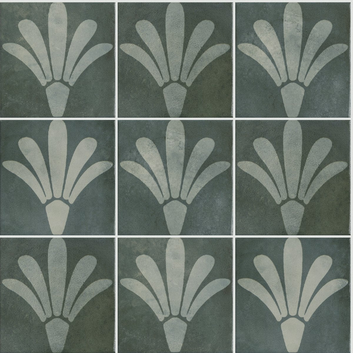 Shaw Kaleidoscope Square Design Porcelain Tile 8x8 Greenleaf