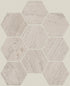 Shaw Natural Strata Hex VC Porcelain Tile Ivory