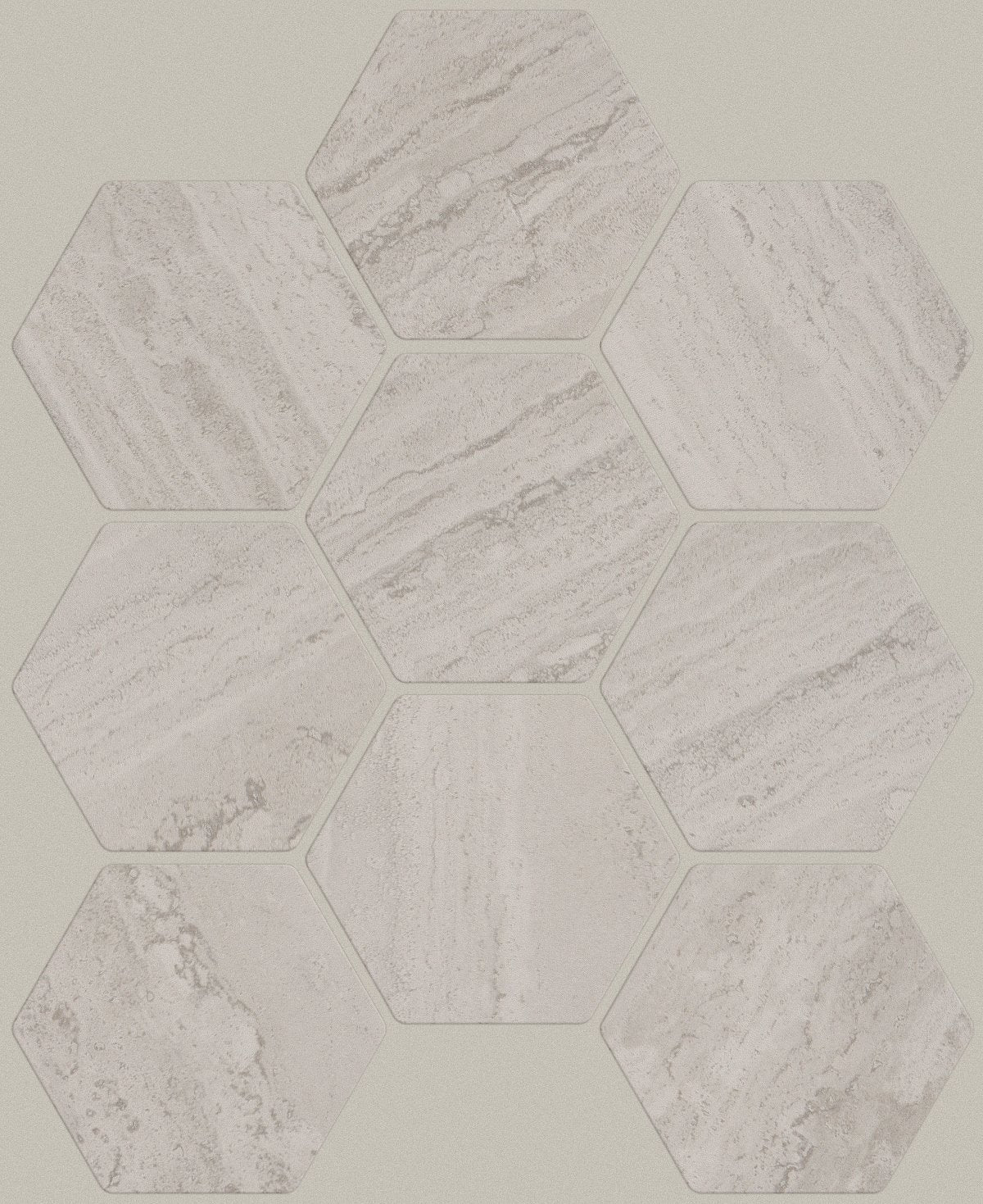 Shaw Natural Strata Hex VC Porcelain Tile Grey