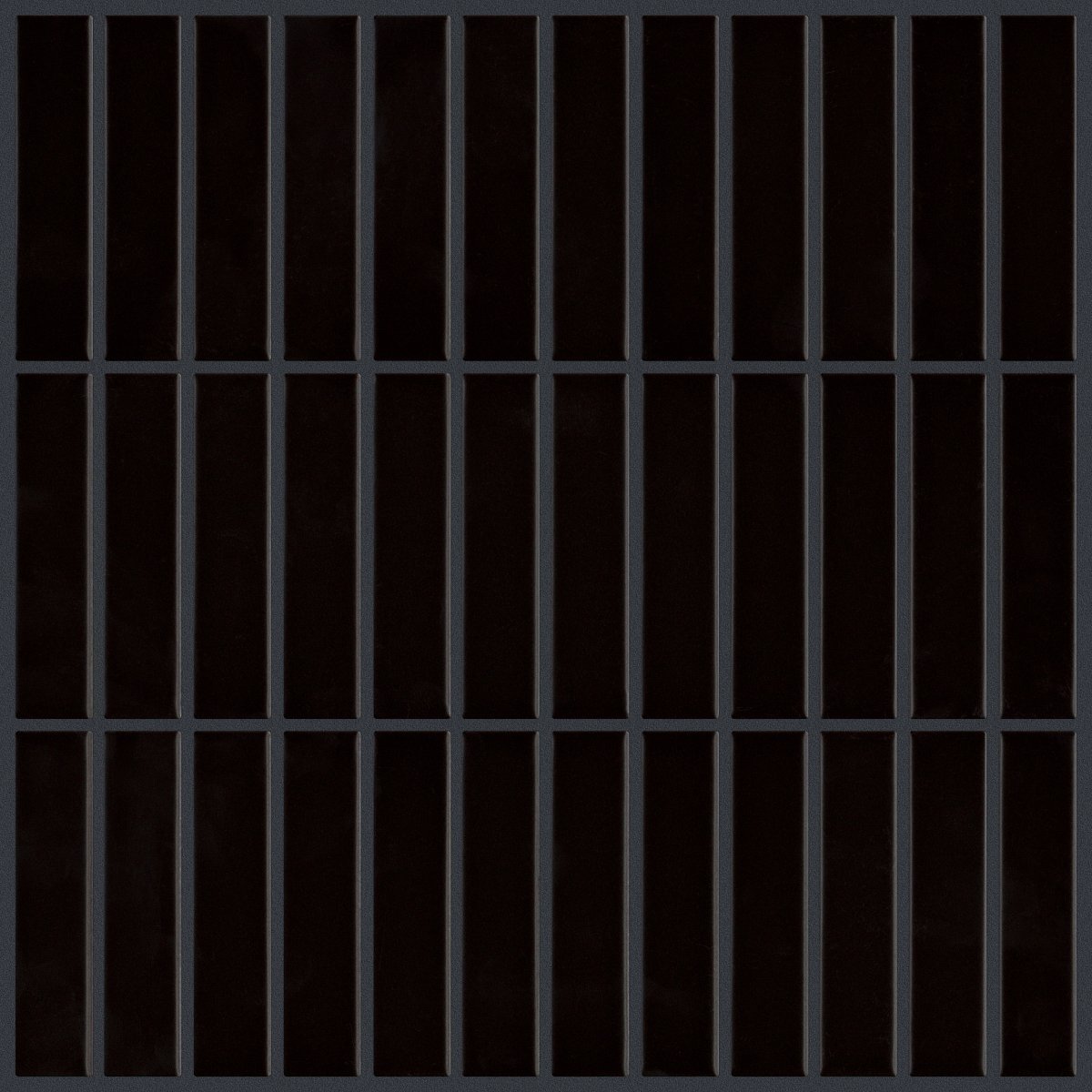 Shaw Format Stacked Mosaic Porcelain Tile Midnight