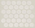 Shaw Format Large Penny Round Mosaic Porcelain Tile Eggshell