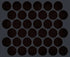 Shaw Format Large Penny Round Mosaic Porcelain Tile Midnight