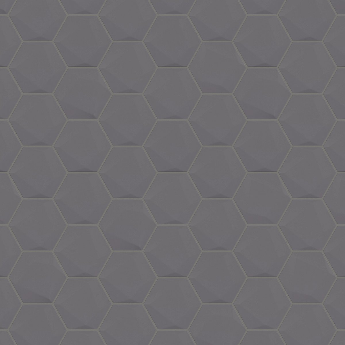 Shaw Tetra 3D Hex Porcelain Tile Carbon